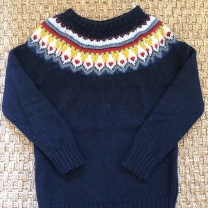 Mini Boden Fair Isle Wool Sweater